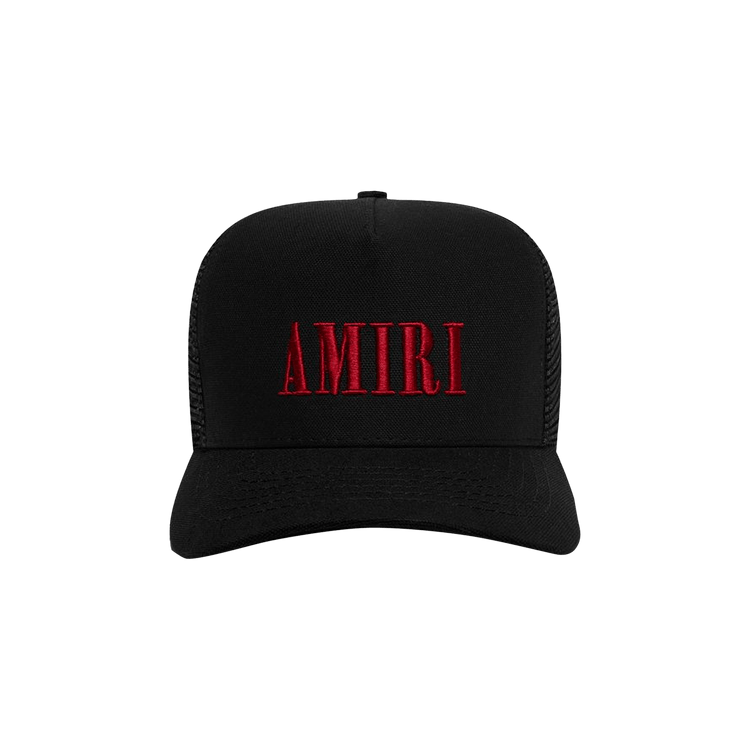 Amiri Core Logo Trucker Hat 'Black/Red'