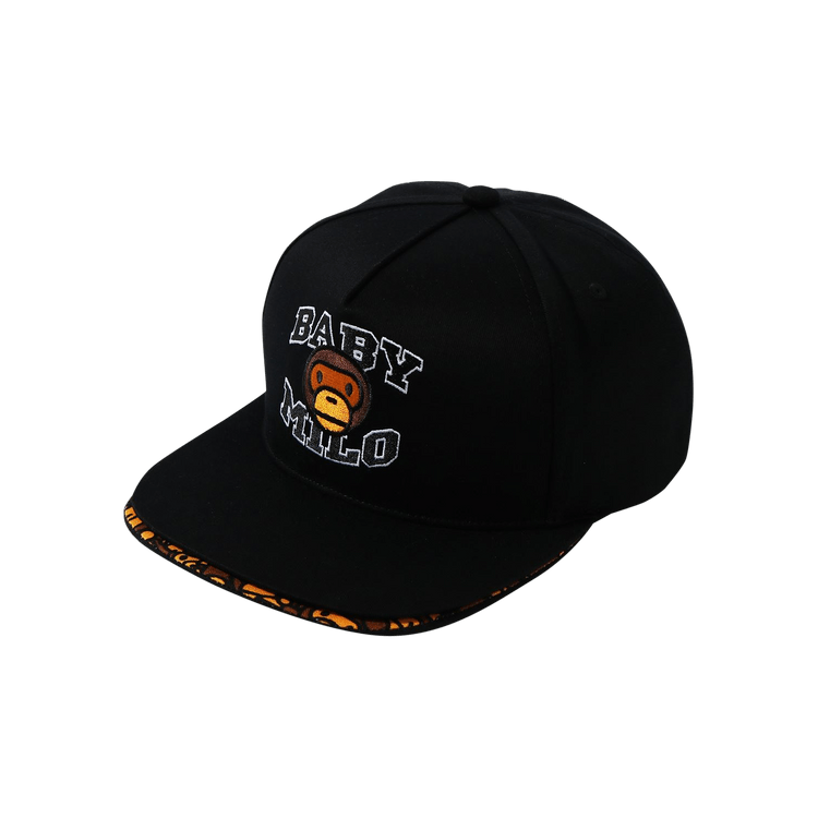 BAPE Double Visor Milo Snap Back Cap 'Black'