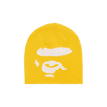 BAPE Ape Face Knit Cap 'Yellow'