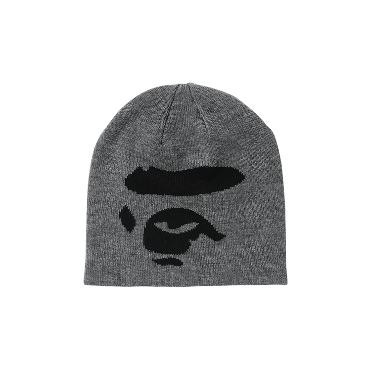 BAPE Ape Face Knit Cap 'Grey'