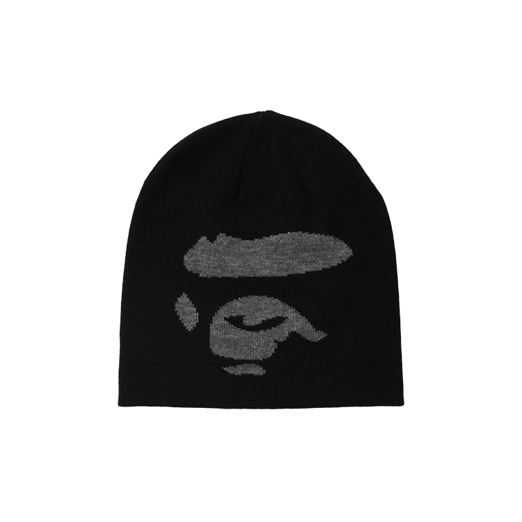 BAPE Ape Face Knit Cap 'Black'