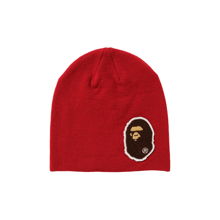 BAPE Big Ape Head Knit Cap 'Red'