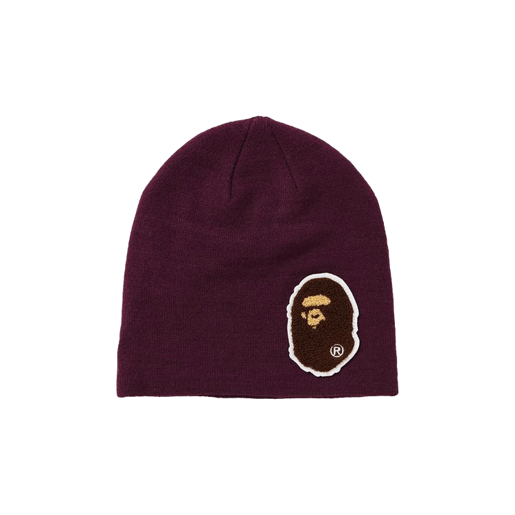 BAPE Big Ape Head Knit Cap 'Purple'