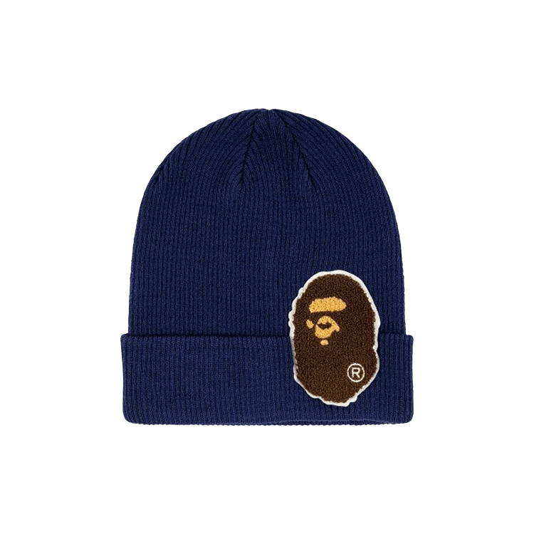 BAPE Big Ape Head Knit Cap 'Navy'