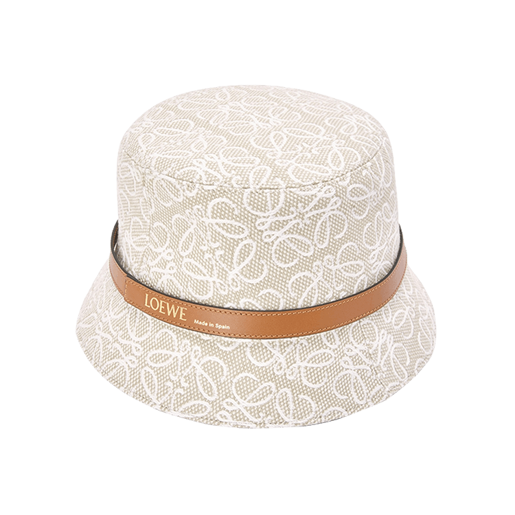Loewe Anagram Jacquard Bucket Hat 'Ecru/Soft White'