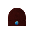 Rassvet Graphic Embroidery Beanie 'Burgundy'