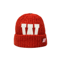 We11done Logo Leather Patch Beanie 'Red'