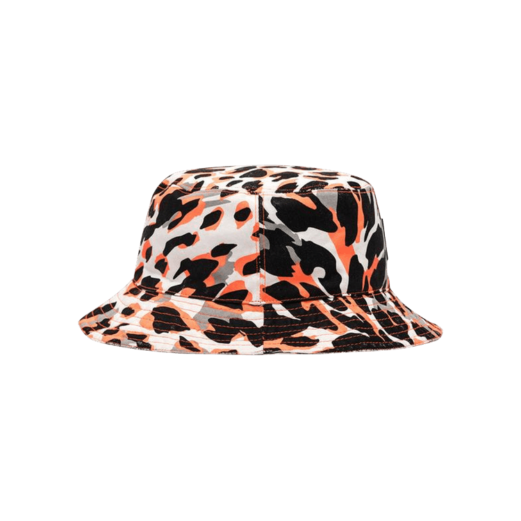 We11done Leopard Bucket Hat 'Neon Orange'