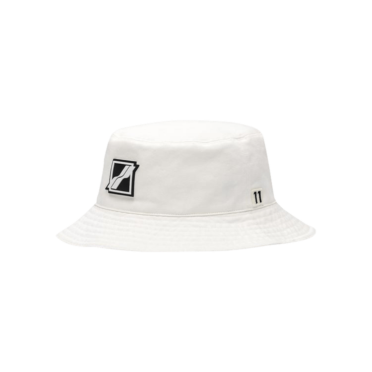 We11done Square Logo Bucket Hat 'White'