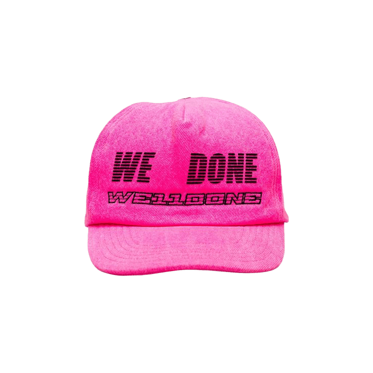 We11done Logo Trucker Cap 'Neon Pink'