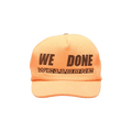 We11done Logo Trucker Cap 'Neon Orange'