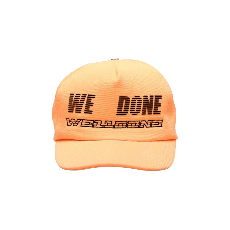 We11done Logo Trucker Cap 'Neon Orange'