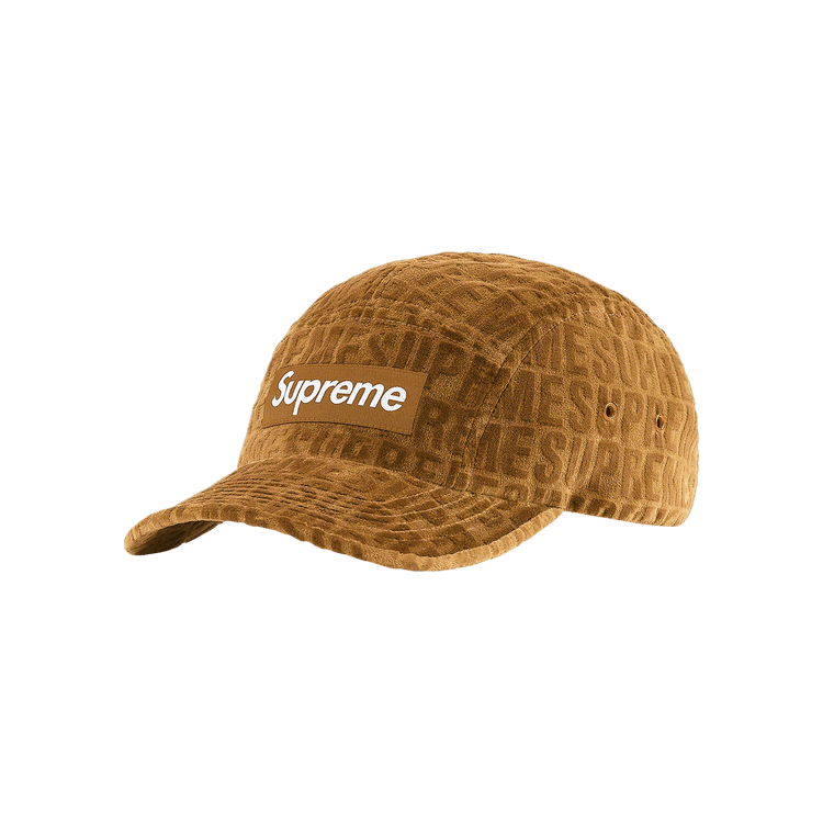 Supreme Velvet Pattern Camp Cap 'Brown'