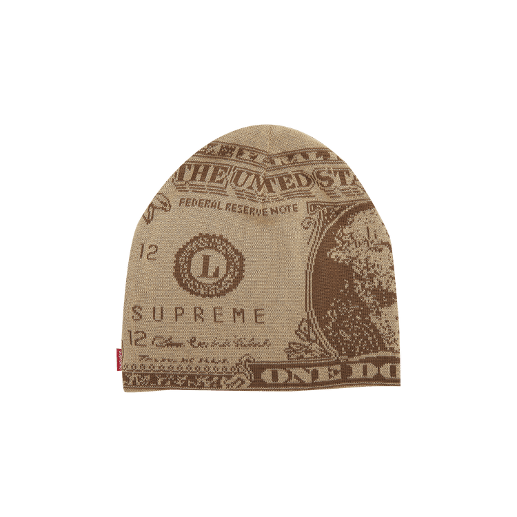 Supreme Dollar Beanie 'Tan'