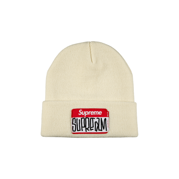 Supreme Gonz Nametag Beanie 'Natural'