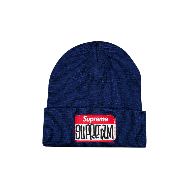 Supreme Gonz Nametag Beanie 'Navy'