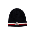Moncler Logo Striped Hat 'Blue'