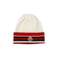 Moncler Striped Logo Hat 'White/Red/Navy'