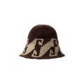 Stussy Waves Knit Bucket Hat 'Brown'