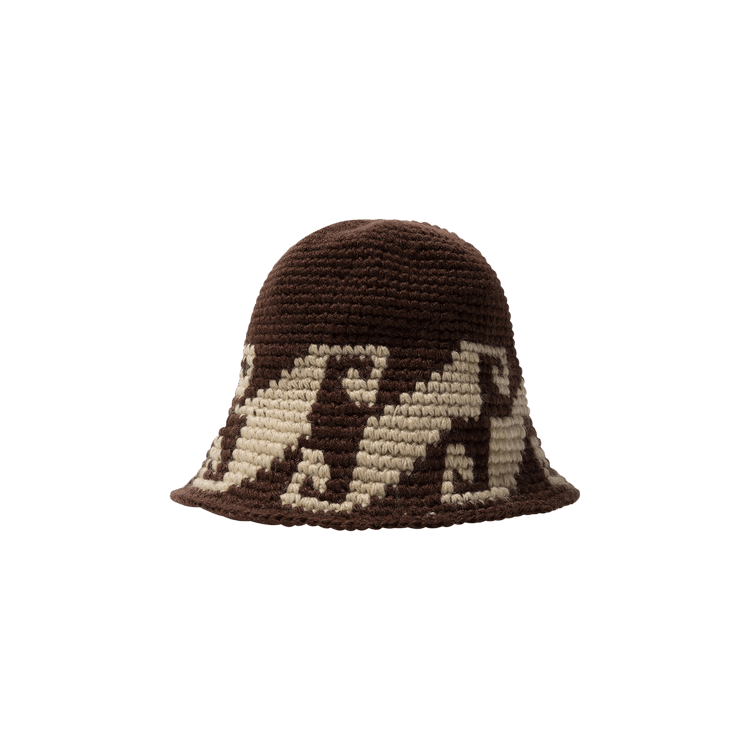 Stussy Waves Knit Bucket Hat 'Brown'