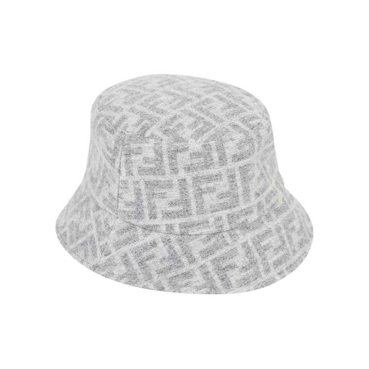 Fendi FF Jacquard Bucket Hat 'Grigio'