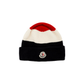 Moncler Striped Hat With Pom Pom 'Red/White/Blue'