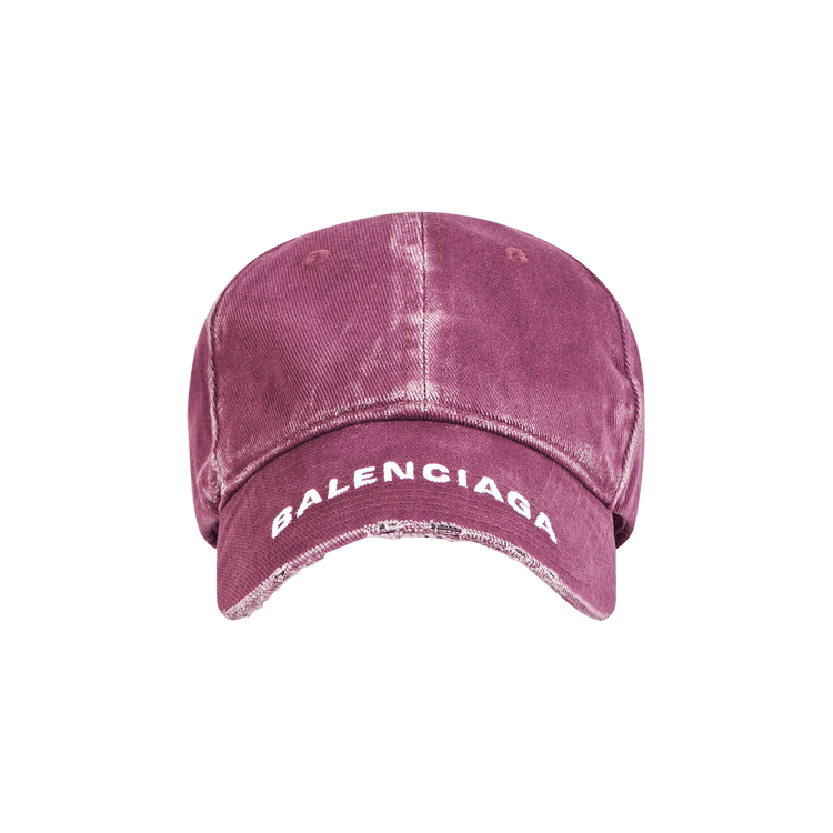 Balenciaga Logo Visor Cap 'Grape/White'