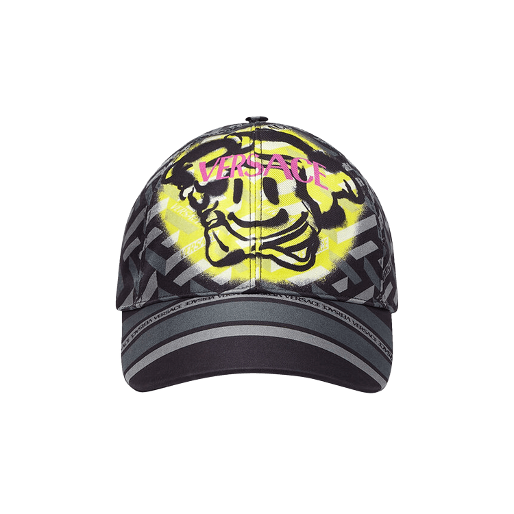 Versace Medusa Smile Logo Cap 'Black/Grey'