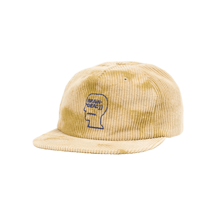Brain Dead Bleach Cord Logo Head 5 Panel Cap 'Gold'