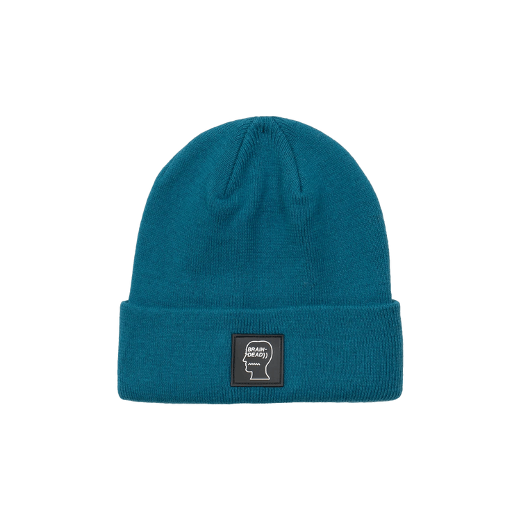 Brain Dead Logo Head Wool Beanie 'Mallard Green'