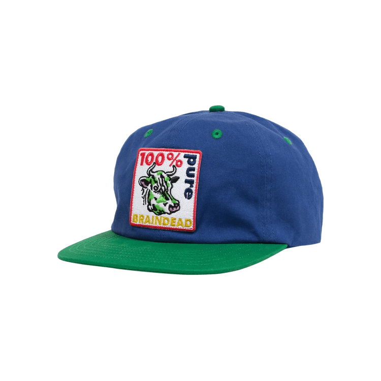 Brain Dead Pure Cow 6 Panel Cap 'Blue'