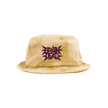 Brain Dead Spikey Bleached Cord Bucket Hat 'Gold'