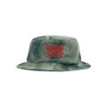 Brain Dead Spikey Bleached Cord Bucket Hat 'Mallard Green'