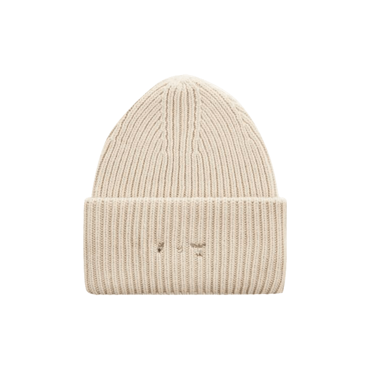 Off-White Ribbed Beanie 'Beige'