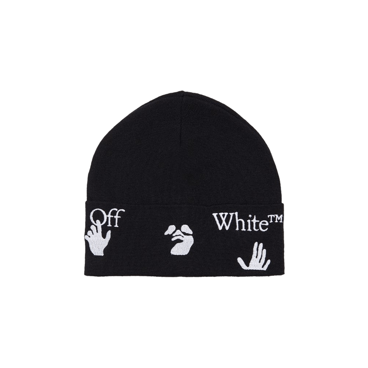 Off-White Logo Beanie 'Black/White'