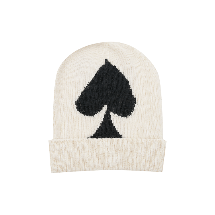 MM6 Maison Margiela Card Beanie 'Off-White/Black/Red'