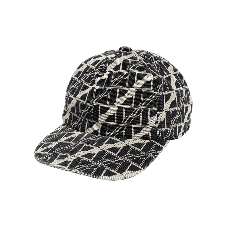 We11done All Over Denim Cap 'Black'