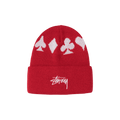 Stussy Full Suite Jacquard Cuff Beanie 'Red'