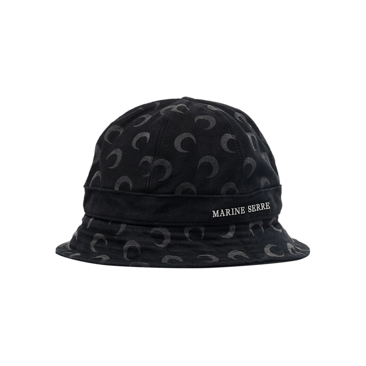 Marine Serre Moon Print Bucket Hat 'Black'