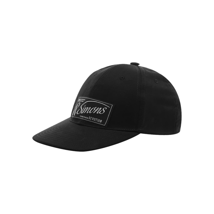 Raf Simons Logo Patch Baseball Hat 'Black'