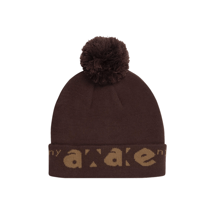Awake NY Block Out Logo Beanie 'Brown'