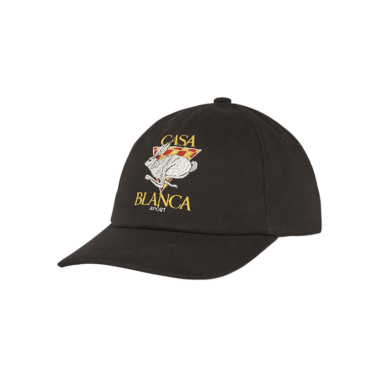 Casablanca Twill Cap 'Black/Casa Sport Rabbit'