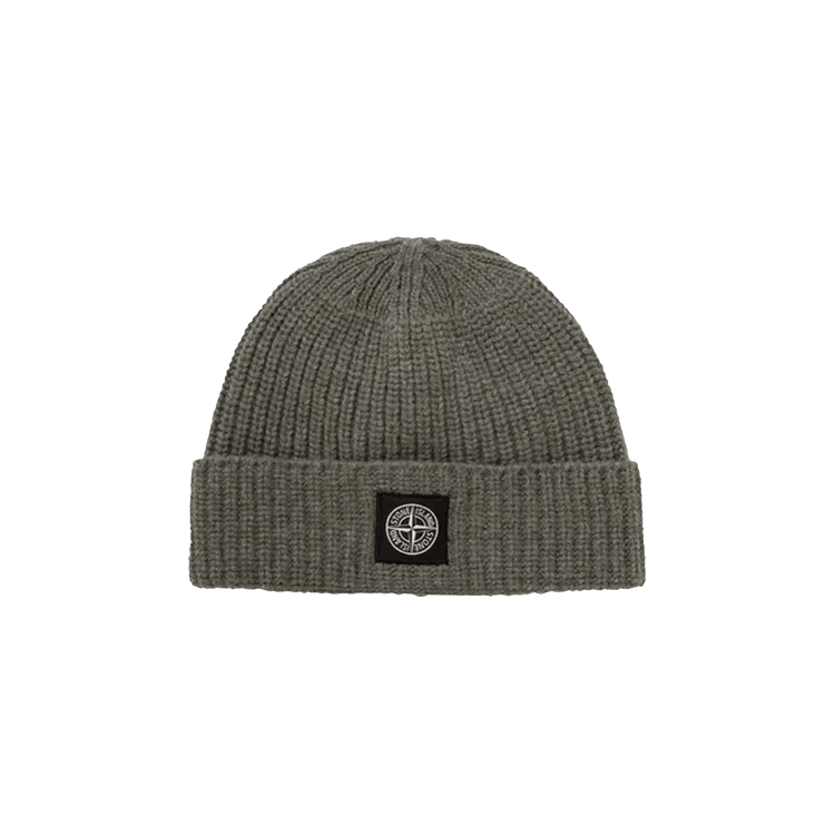 Stone Island Logo Patch Beanie 'Sage Green'
