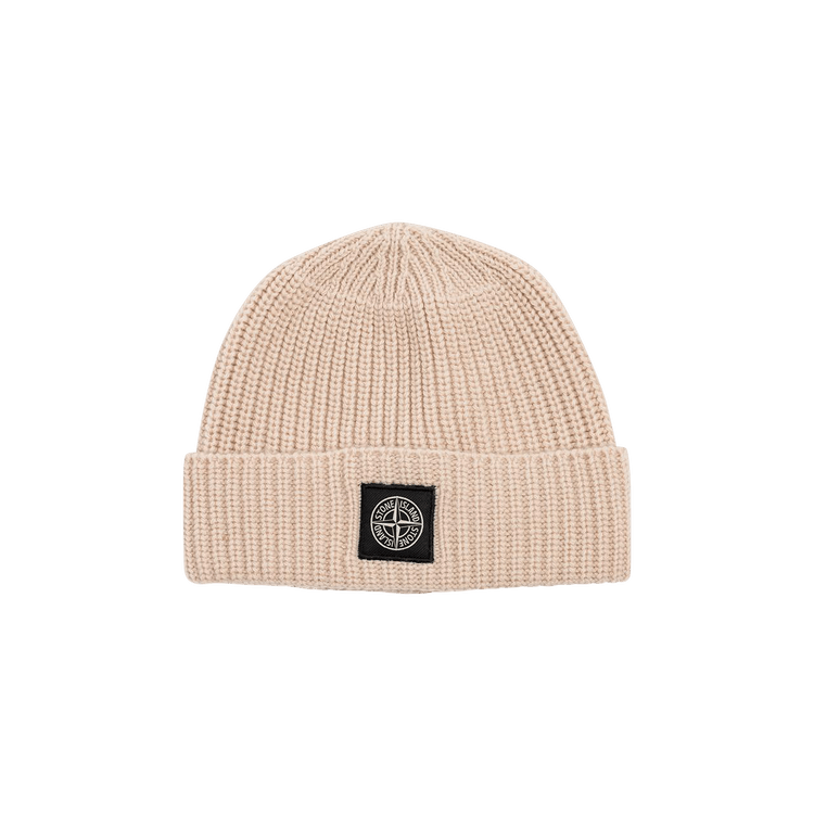 Stone Island Logo Patch Beanie 'Rustic Rose'