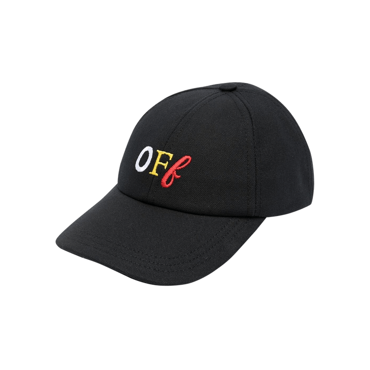 Off-White Embroidered Canvas Baseball Cap 'Black/Multicolor'