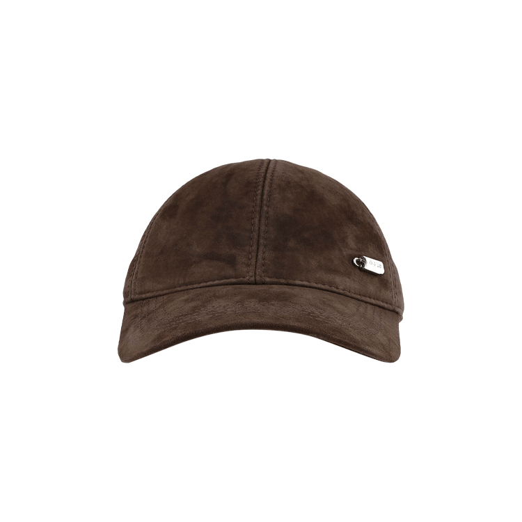 032C Suede Cap With Metal Details 'Brown'