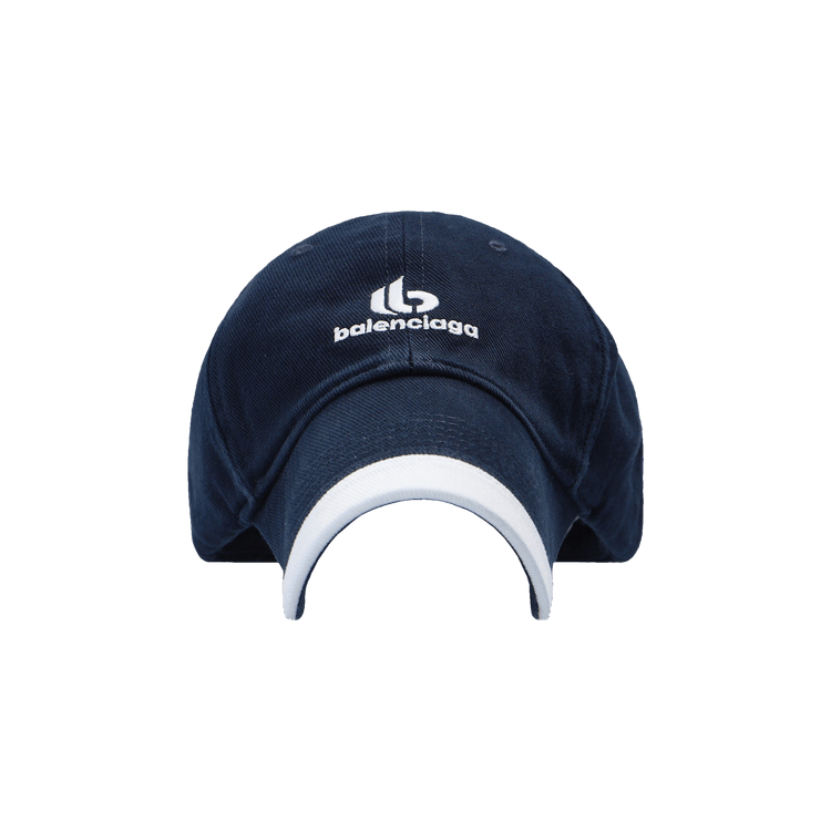 Balenciaga Double B Cap 'Marine Blue/White'