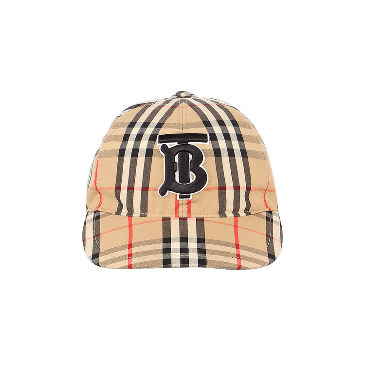 Burberry Monogram Motif Vintage Check Cotton Baseball Cap 'Archive Beige/Check'
