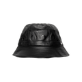 Marine Serre Moon Leather Bucket Hat 'Black'