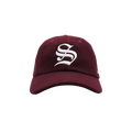 Sporty & Rich English Logo Hat 'Merlot'